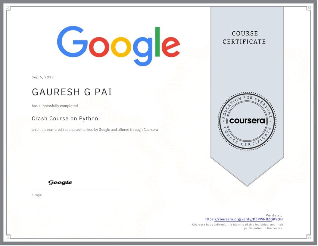 Certificate 10 screenshot