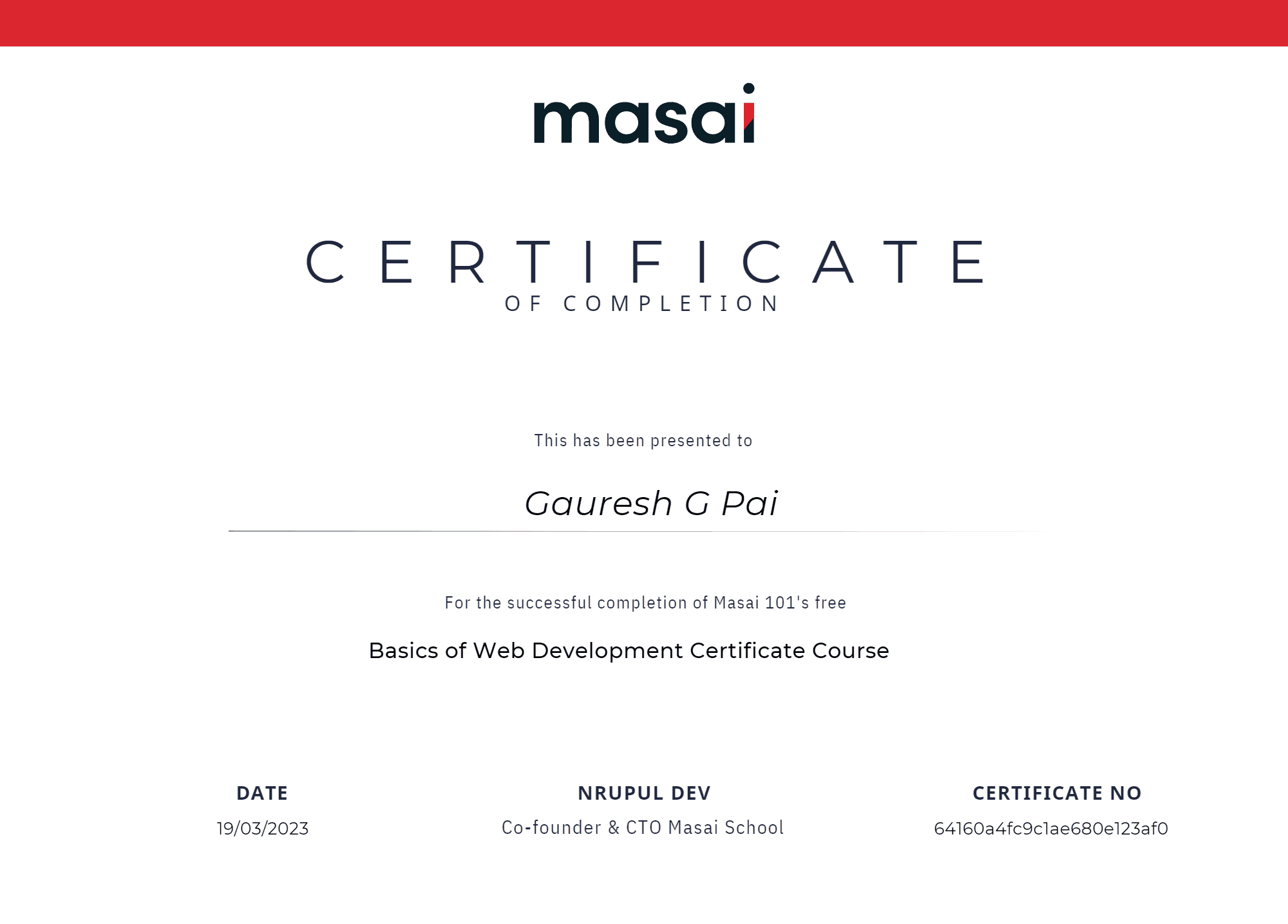 Certificate 4 screenshot