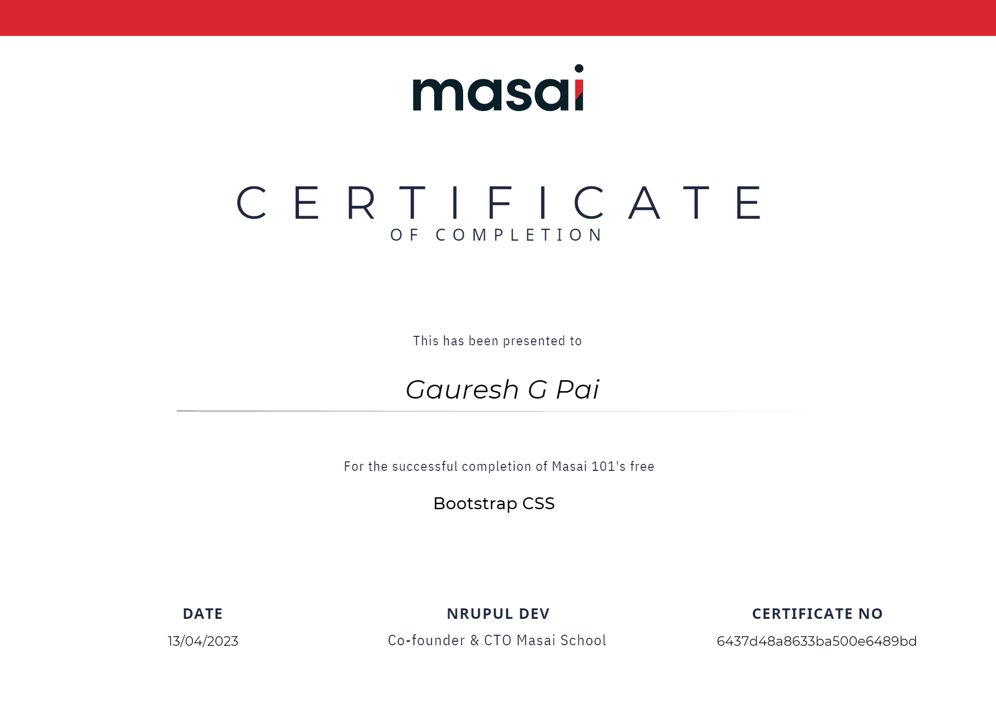 Certificate 5 screenshot