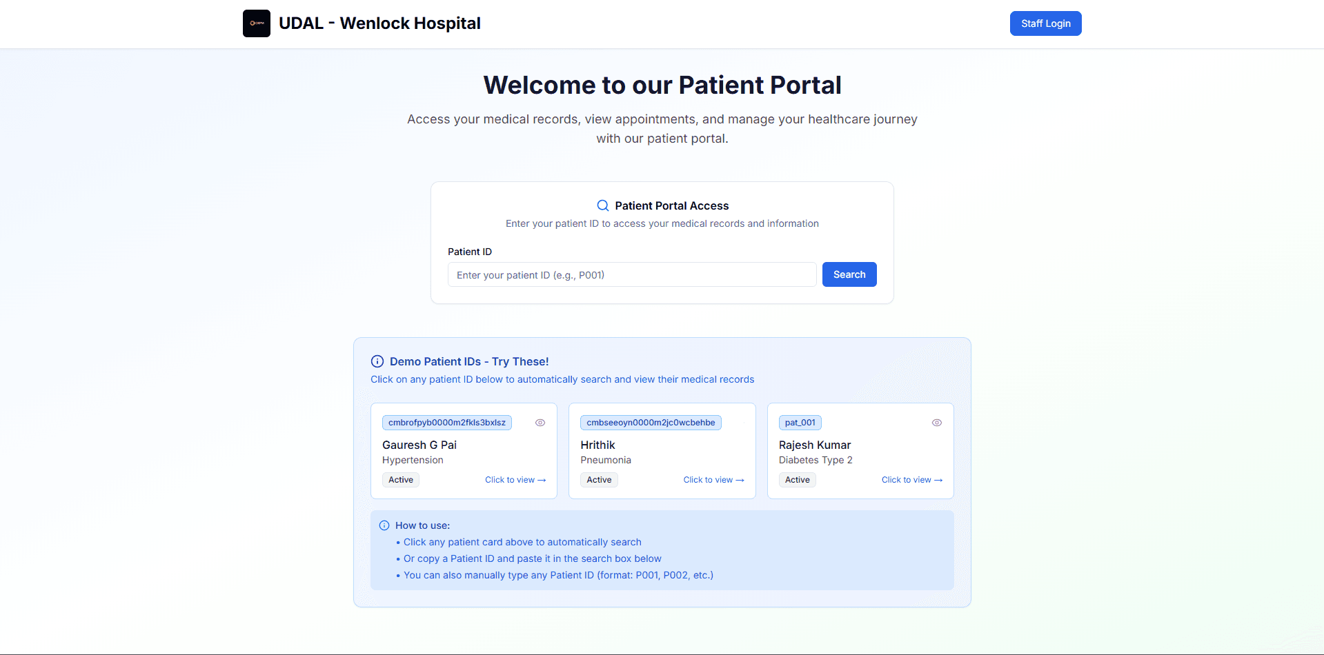 CPRM-Prototype screenshot