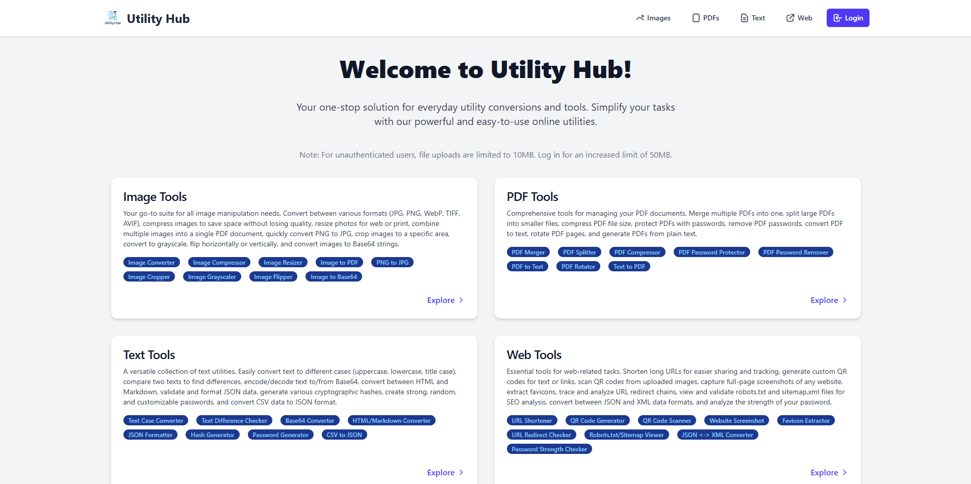 Utility Hub screenshot