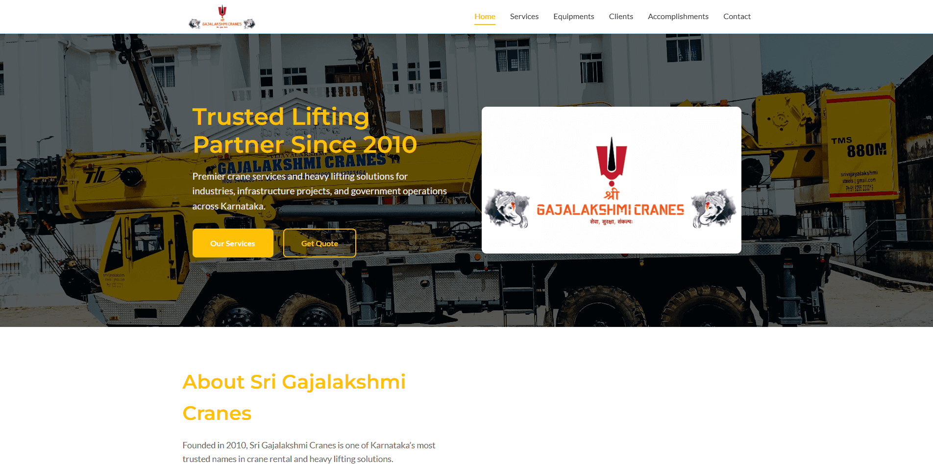 Gajalakshmi Cranes screenshot