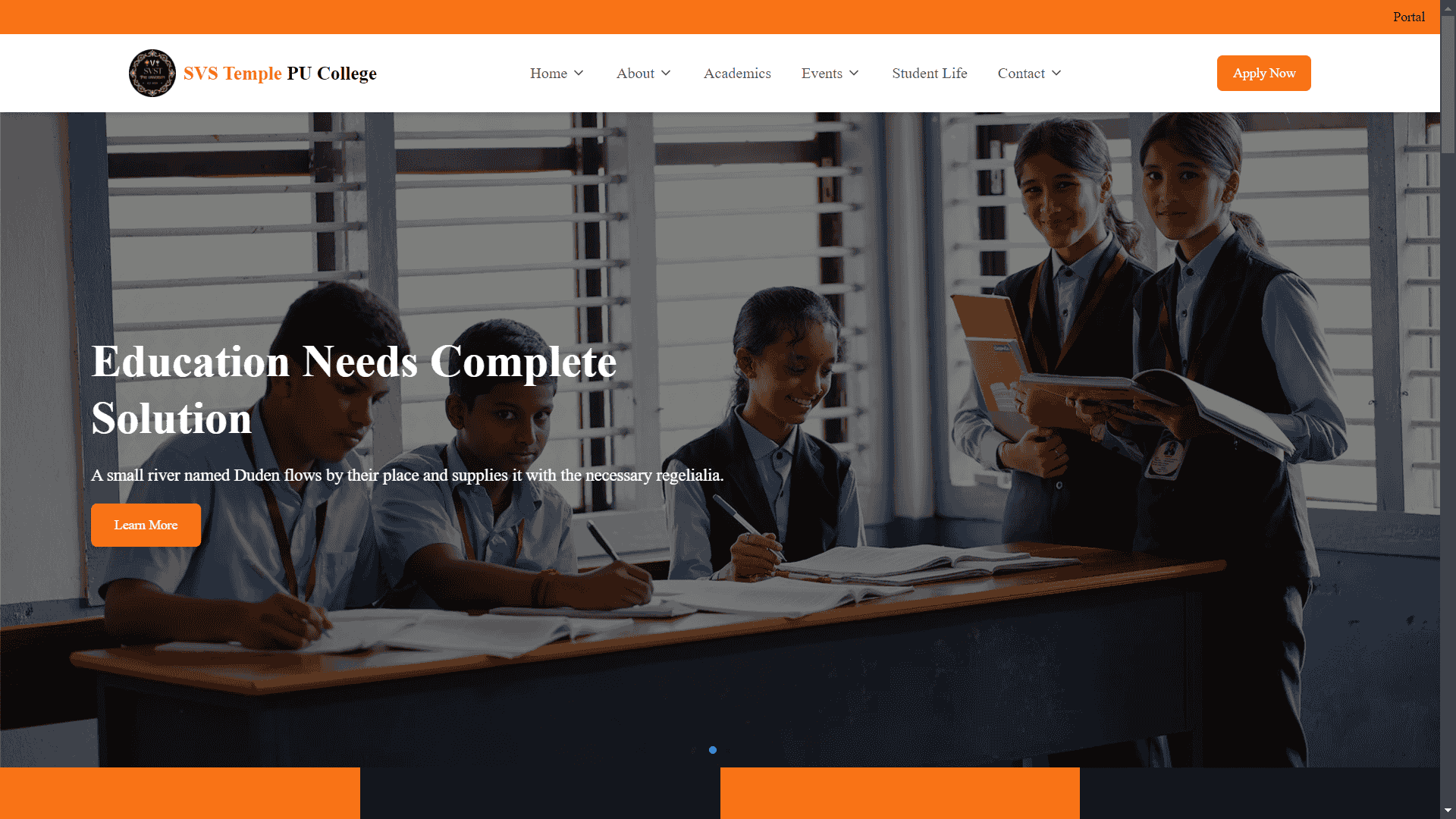 SVS Temple PU College screenshot