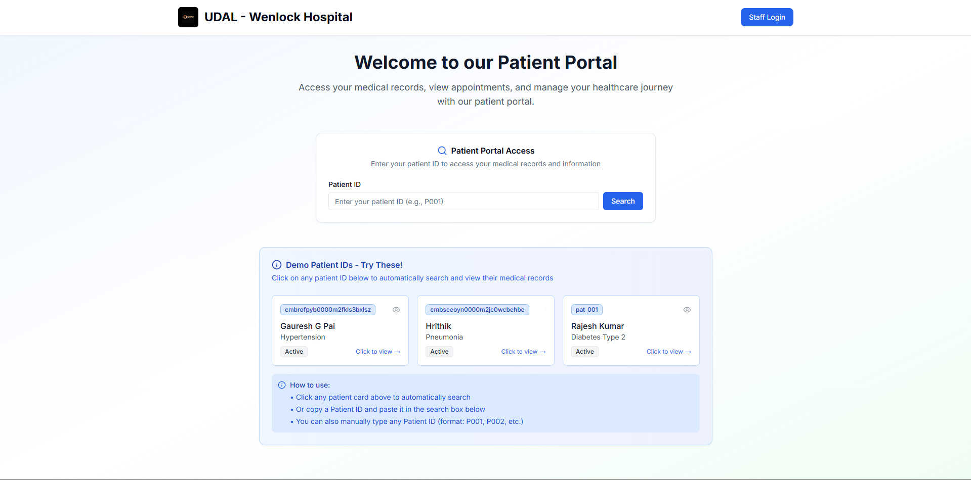 CPRM-Prototype screenshot