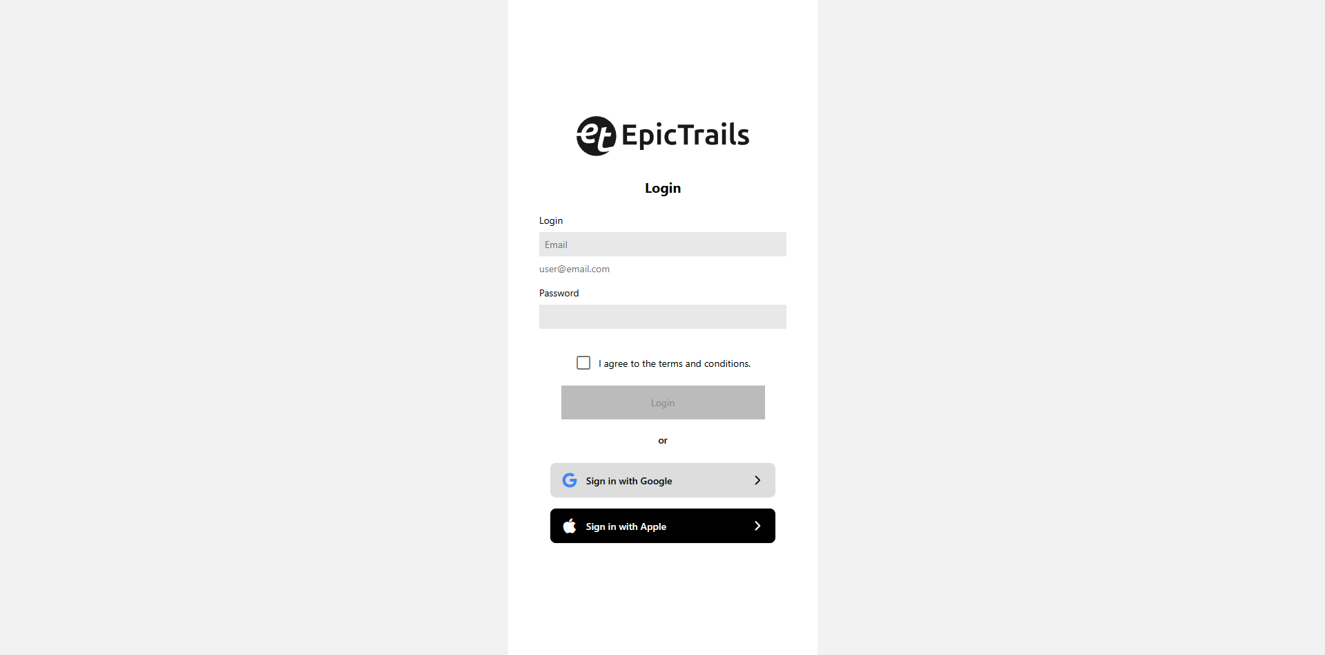 Demo-react-native-epic-trails-ds screenshot