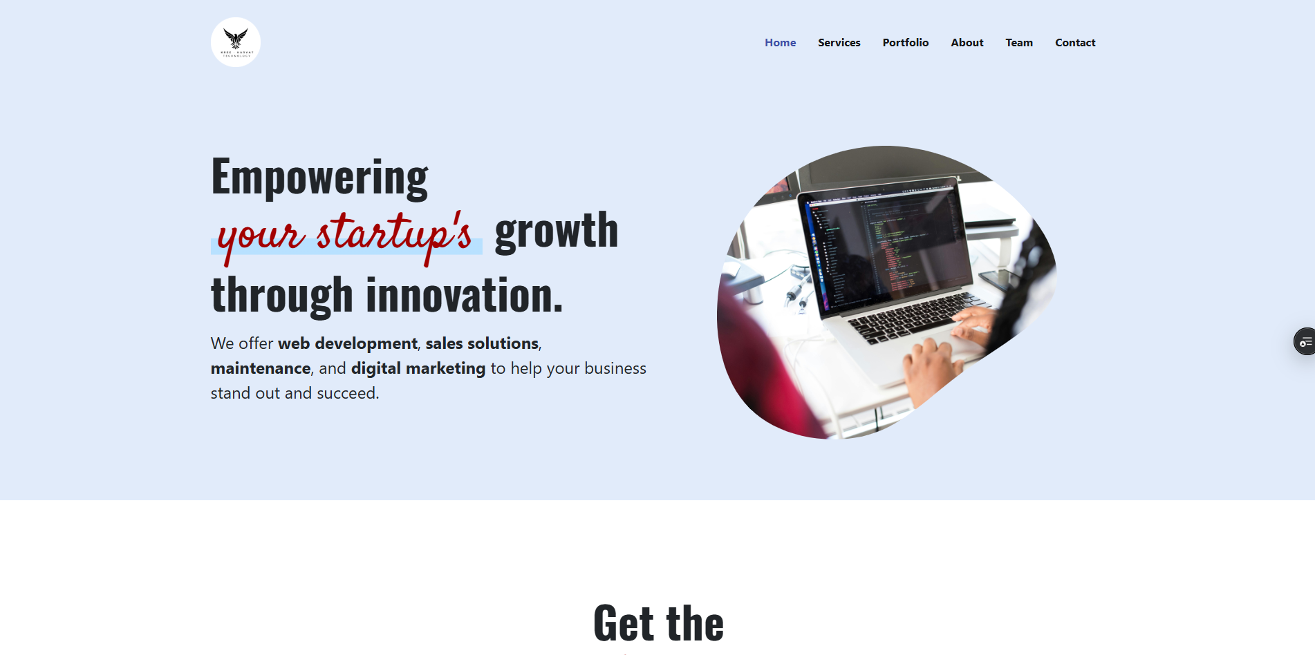 Kreekarvat Portfolio screenshot